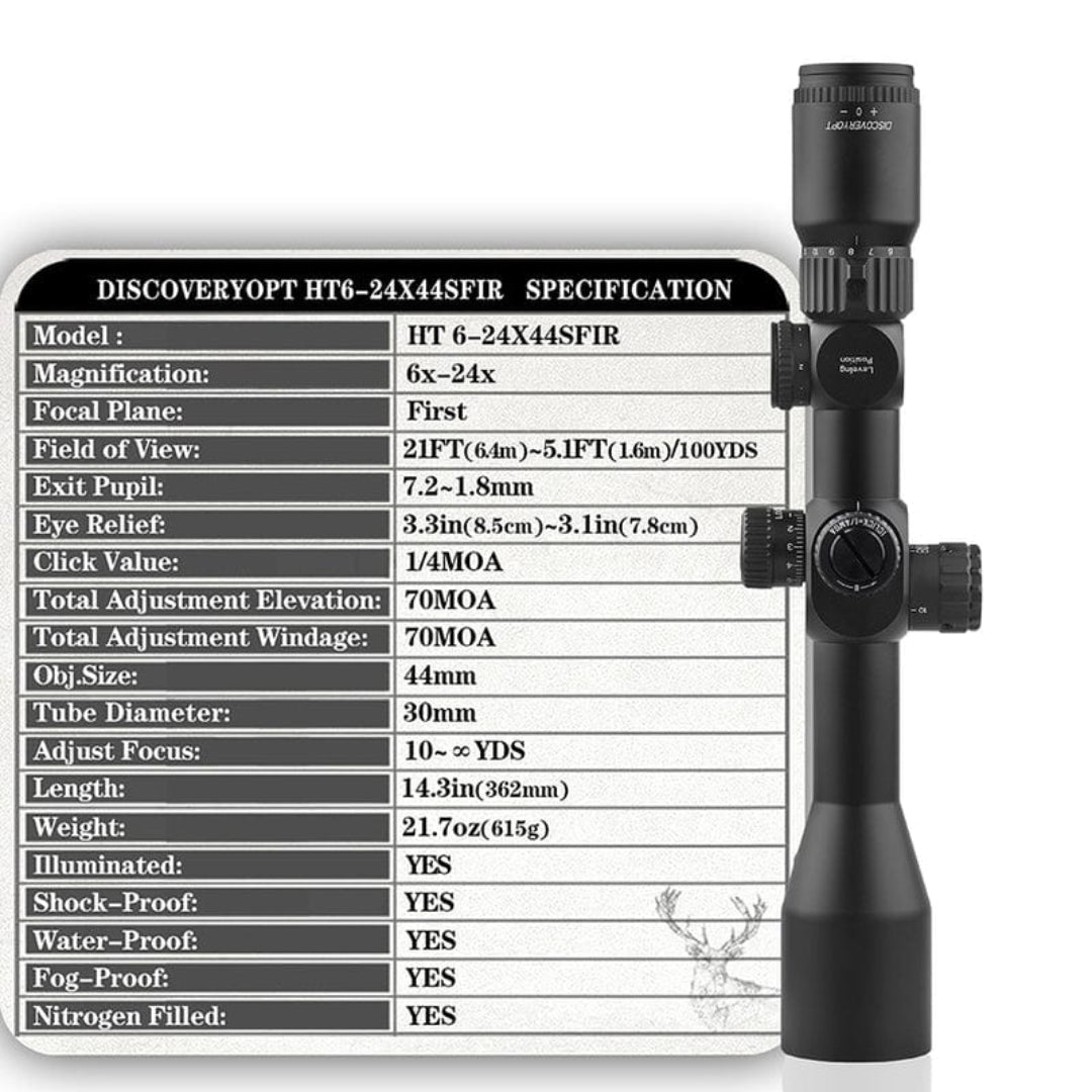 Discovery HT Gen II 6-24×44 SFIR FFP Scope