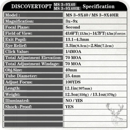 Discovery MS 3-9×40 SFP Scope