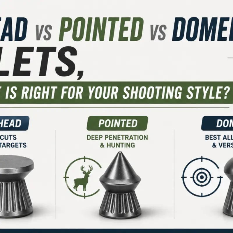 Flat Head vs Pointed vs Domed Pellets, Which One is Right for Your Shooting Style?