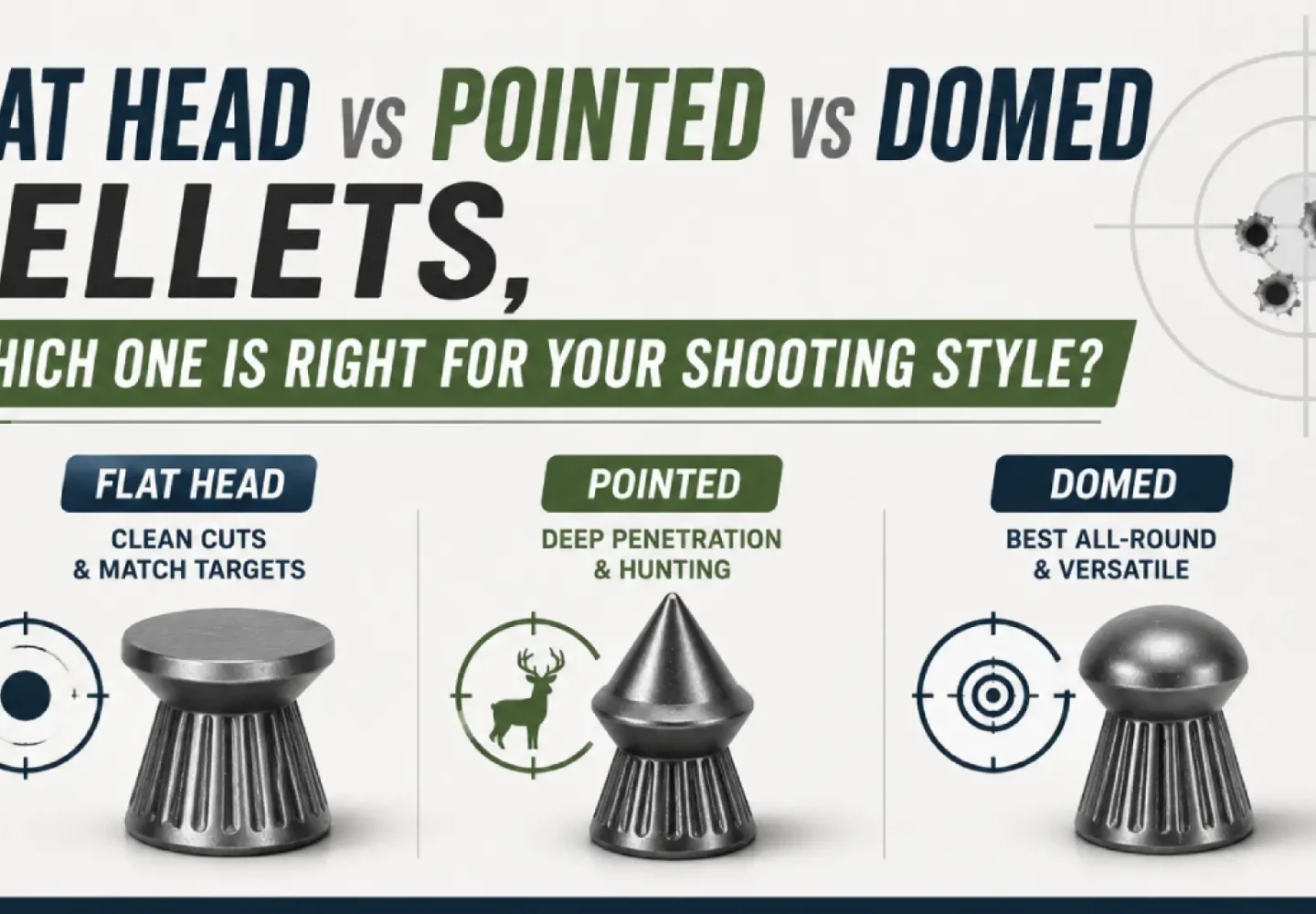 Flat Head vs Pointed vs Domed Pellets