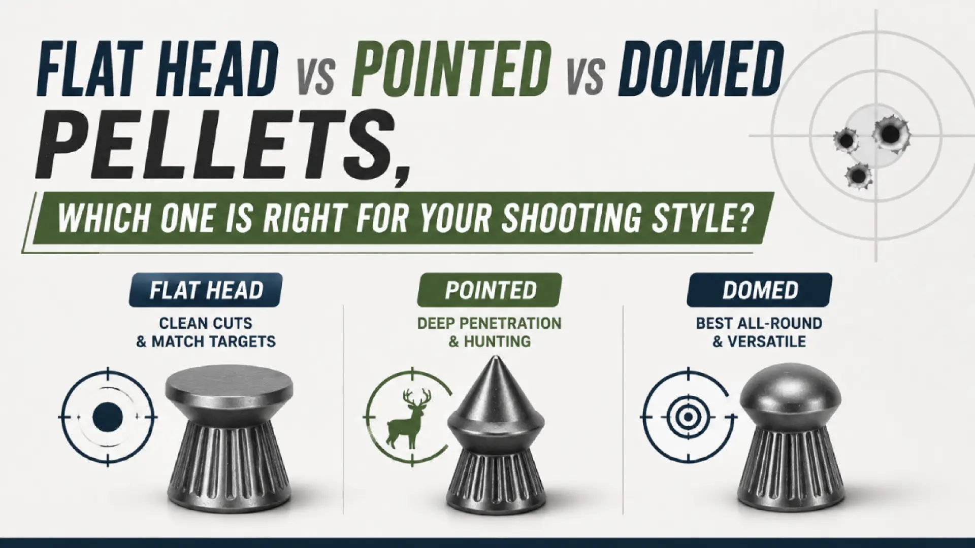 Flat Head vs Pointed vs Domed Pellets